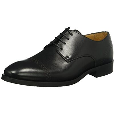 FM56821921_BLACK 990 Tommy Hilfiger Męskie D2285ierdrik 6a Derby, czarny czarny (Black 990) 44 EU FM56821921_BLACK 990 Tommy Hilfiger Męskie D2285ierdrik 6a Derby, czarny czarny (Black 990) 44 EU