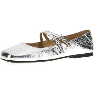 40F5MTFP1M-040 Michael Kors Matilda Flex balerina damska, srebrna, 40 EU 40F5MTFP1M-040 Michael Kors Matilda Flex balerina damska, srebrna, 40 EU