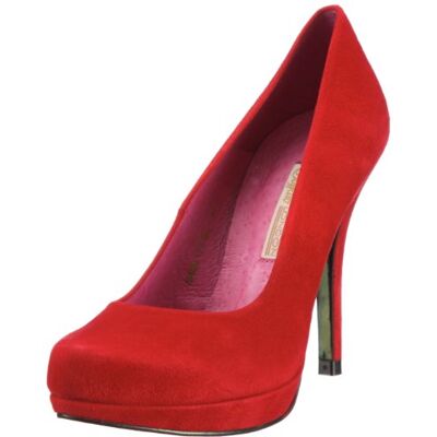 RED149 Buffalo London Kid Suede 9669-177 115869 czółenka damskie, czerwony 149-38 EU RED149 Buffalo London Kid Suede 9669-177 115869 czółenka damskie, czerwony 149-38 EU
