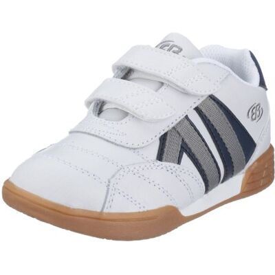 Taylor Brütting V 151039, Unisex dziecięce buty sportowe Indoor, białe, (biało-marine-srebrny), biały biały 30 EU Taylor Brütting V 151039, Unisex dziecięce buty sportowe Indoor, białe, (biało-marine-srebrny), biały biały 30 EU