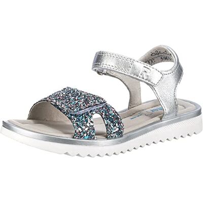5900-1171 Richter Kinderschuhe Sandały dziewczęce Emma, srebrny Silver 33 EU 5900-1171 Richter Kinderschuhe Sandały dziewczęce Emma, srebrny Silver 33 EU