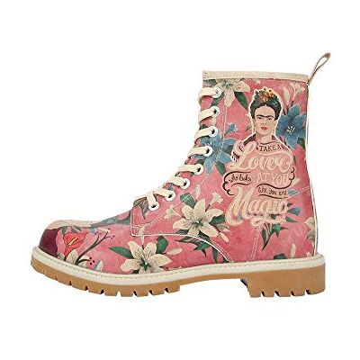 5053144-0002 DOGO Kobiety Wegańska Skóra Wielokolorowe Długie Buty Like You Are Magic Frida Kahlo Motif-37, Kolor: wielokolorow, 37 EU 5053144-0002 DOGO Kobiety Wegańska Skóra Wielokolorowe Długie Buty Like You Are Magic Frida Kahlo Motif-37, Kolor: wielokolorow, 37 EU