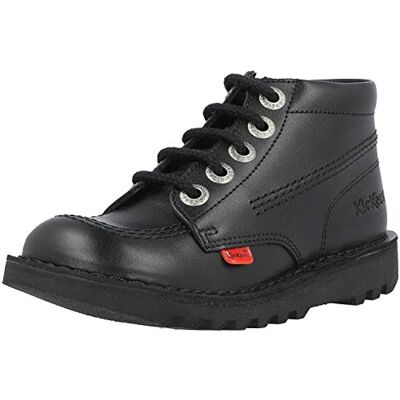 115825 Kickers Unisex dziecięce buty do kostki Kick Hi Zip, Czarny, 33 EU 115825 Kickers Unisex dziecięce buty do kostki Kick Hi Zip, Czarny, 33 EU