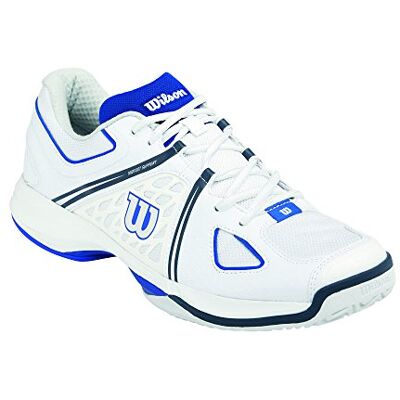 WRS319120E115_White / Blue Iris / Coal Wilson NVISION męskie buty do tenisa, wielokolorowa Wielokolorowy White Blue Iris Coal 46 2/3 EU WRS319120E115_White / Blue Iris / Coal Wilson NVISION męskie buty do tenisa, wielokolorowa Wielokolorowy White Blue Iris Coal 46 2/3 EU