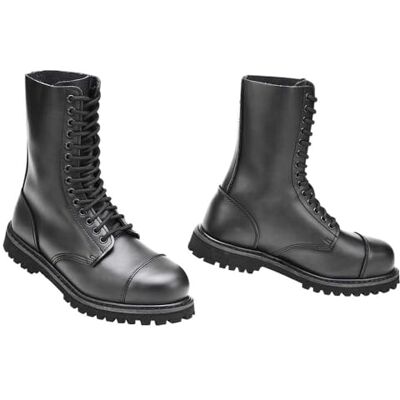 9063-11002-8 Brandit Vegantom Boots – wegańskie botki, imitacja skóry, Black 14 Eylets, 42 EU 9063-11002-8 Brandit Vegantom Boots – wegańskie botki, imitacja skóry, Black 14 Eylets, 42 EU