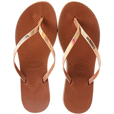 4135102 Havaianas Damskie klapki japonki You Metallic, rdza, 33/34 EU 4135102 Havaianas Damskie klapki japonki You Metallic, rdza, 33/34 EU