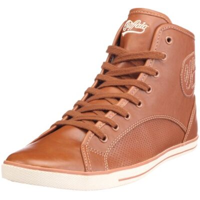 112197 Buffalo 112185 7065-154 DERBY PU BLACK 01, męskie sneakersy, brązowy Braun Tan 01-43 EU 112197 Buffalo 112185 7065-154 DERBY PU BLACK 01, męskie sneakersy, brązowy Braun Tan 01-43 EU