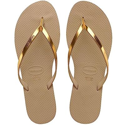 4135102 Havaianas Women You Metallic, Goudzand Metallic, 35/36 EU 4135102 Havaianas Women You Metallic, Goudzand Metallic, 35/36 EU