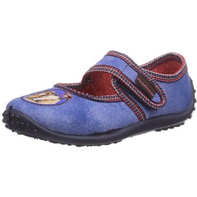 230224_Jeansblau Pferdefreunde 230224 dziewczęce kapcie płaskie, niebieski Blau Jeansblau 33 EU 230224_Jeansblau Pferdefreunde 230224 dziewczęce kapcie płaskie, niebieski Blau Jeansblau 33 EU