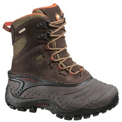 Merrell Snow Motion Lace WTPF KIDS J81087, unisex dziecięce kozaki, brązowe, (coffee bean), EU 35 (US 4, UK 3), brązowy brązowy 33 EU Merrell Snow Motion Lace WTPF KIDS J81087, unisex dziecięce kozaki, brązowe, (coffee bean), EU 35 (US 4, UK 3), brązowy brązowy 33 EU