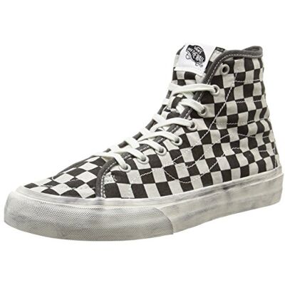V18HGZM_Overwashed/Black/Check Vans U Sk8-hi Decon, Hi-Top trampki dla dorosłych unisex, Czarna przepłukana czarna kratka, 40.5 EU V18HGZM_Overwashed/Black/Check Vans U Sk8-hi Decon, Hi-Top trampki dla dorosłych unisex, Czarna przepłukana czarna kratka, 40.5 EU