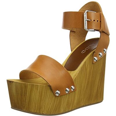 46036586_Camel / 38 Aldo Malia damskie sandały na koturnie, Brown Camel 38-39 EU 46036586_Camel / 38 Aldo Malia damskie sandały na koturnie, Brown Camel 38-39 EU