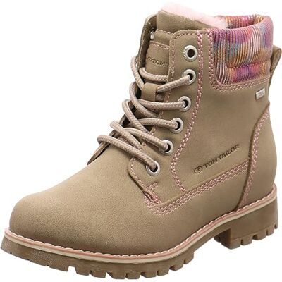 4270080018 Tom Tailor Kids Dziewczęce modne kozaki, beżowy, 34 EU 4270080018 Tom Tailor Kids Dziewczęce modne kozaki, beżowy, 34 EU