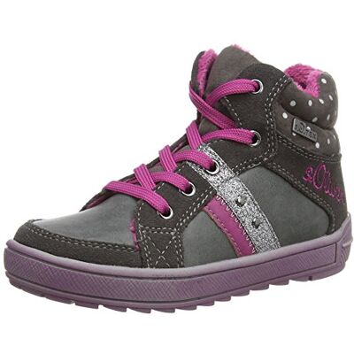 5-5-36107-25-201 s.Oliver 36107 dziewczęce wysokie buty typu sneakers, szary Grau Grey Comb 201-30 EU 5-5-36107-25-201 s.Oliver 36107 dziewczęce wysokie buty typu sneakers, szary Grau Grey Comb 201-30 EU