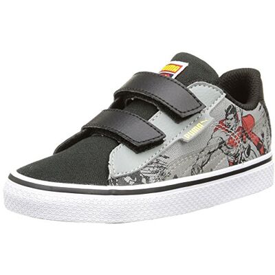 360039 02 Y_24 EU_Black/limestone Grey PUMA Sneakersy dziecięce unisex 1948 Vulc Superman Hi-Top, Czarny Czarny Wapień Szary, 7 UK Child 360039 02 Y_24 EU_Black/limestone Grey PUMA Sneakersy dziecięce unisex 1948 Vulc Superman Hi-Top, Czarny Czarny Wapień Szary, 7 UK Child