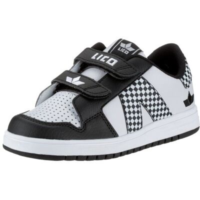 Lico Tacco V 150104, uniseks – dziecięce sneakersy, białe, (biało-czarne), biały 34 EU Lico Tacco V 150104, uniseks – dziecięce sneakersy, białe, (biało-czarne), biały 34 EU