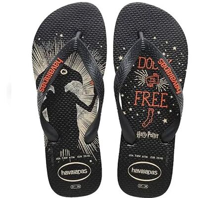 4141763.7866.334 Havaianas Top Harry Potter, japonki, uniseks dla dorosłych, Nowy Graffit Graffit Metalic, 34 EU 4141763.7866.334 Havaianas Top Harry Potter, japonki, uniseks dla dorosłych, Nowy Graffit Graffit Metalic, 34 EU