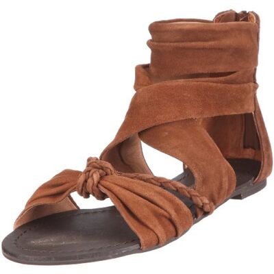 117004 Buffalo London 310-3935 KID SUEDE TAN 01 sandały damskie/modne, brązowy Braun Tan 01-36 EU 117004 Buffalo London 310-3935 KID SUEDE TAN 01 sandały damskie/modne, brązowy Braun Tan 01-36 EU
