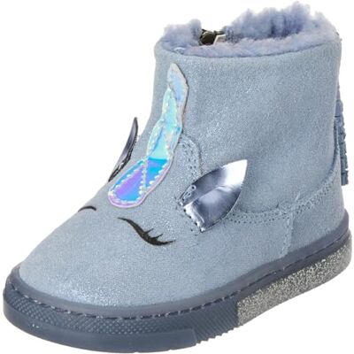 PGR 49047 Primigi Baby Glitter, Krótkie buty do kostek Niemowlę-Dziewczyny, Celeste Glitter 01, 20 EU Estrecho PGR 49047 Primigi Baby Glitter, Krótkie buty do kostek Niemowlę-Dziewczyny, Celeste Glitter 01, 20 EU Estrecho