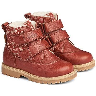 WF350i Wheat Unisex dziecięce buty zimowe Moon Klett Tex Print, 50% płótno z recyklingu, oddychające, wodoodporne buty śnieżne, 2072 Red, 33 EU WF350i Wheat Unisex dziecięce buty zimowe Moon Klett Tex Print, 50% płótno z recyklingu, oddychające, wodoodporne buty śnieżne, 2072 Red, 33 EU