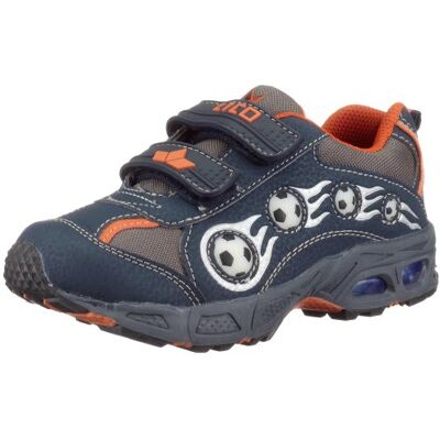 LICO Adrian V 300029, chłopięce sneakersy, Niebieski, granatowy, czarny, pomarańczowy, 25 EU LICO Adrian V 300029, chłopięce sneakersy, Niebieski, granatowy, czarny, pomarańczowy, 25 EU