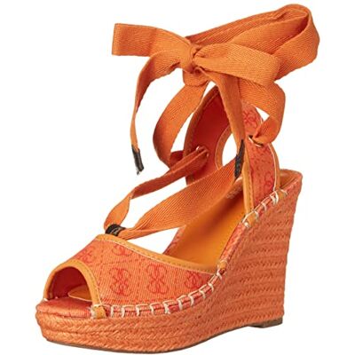 gwHALONA Guess Halona damskie sandały klinowe, pomarańczowy, 37.5 EU gwHALONA Guess Halona damskie sandały klinowe, pomarańczowy, 37.5 EU