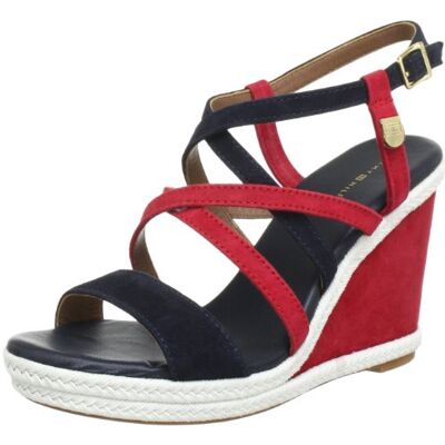 FW56815427 Tommy Hilfiger Damskie sandały rzymskie Emery 12, niebieski Niebieski Midnight Tango Red 403-37 eu FW56815427 Tommy Hilfiger Damskie sandały rzymskie Emery 12, niebieski Niebieski Midnight Tango Red 403-37 eu
