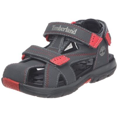 43790M_Granite Grey_3 Timberland Mad River Clsd Toe sandały dziecięce uniseks, szary Grau Dark Grey With Red 0-35 EU 43790M_Granite Grey_3 Timberland Mad River Clsd Toe sandały dziecięce uniseks, szary Grau Dark Grey With Red 0-35 EU