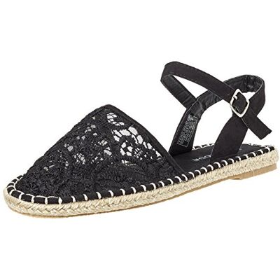 10173234_Black VERO MODA Damskie espadryle Vmlace, czarny czarny Black 36 EU 10173234_Black VERO MODA Damskie espadryle Vmlace, czarny czarny Black 36 EU