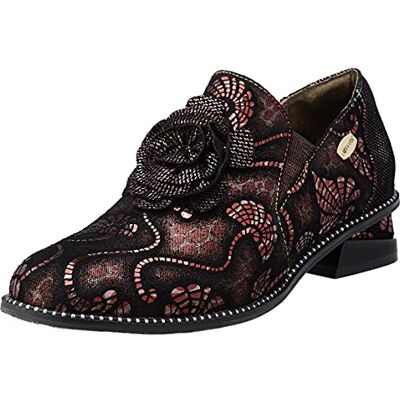 IBCIHALO 01 Laura Vita Loafer Flat damskie, Wine, 37 eu IBCIHALO 01 Laura Vita Loafer Flat damskie, Wine, 37 eu