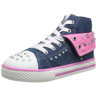 1358000_Blue/fuxia Flu_25 Primigi Basket Light G2, modne trampki dziewczęce, niebieski fuksja odlaskowy, 25 EU 1358000_Blue/fuxia Flu_25 Primigi Basket Light G2, modne trampki dziewczęce, niebieski fuksja odlaskowy, 25 EU