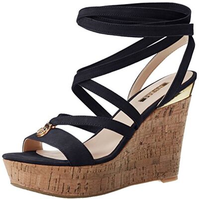 FLOHA2LEA03-LEA03-35_Black Guess Buty Damskie Sandały Rzymskie Damskie Ohana Lea03, czarny czarny 35 EU FLOHA2LEA03-LEA03-35_Black Guess Buty Damskie Sandały Rzymskie Damskie Ohana Lea03, czarny czarny 35 EU