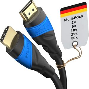 KabelDirekt – Kabel HDMI 8K / 4K – 25x 2m i inne długości (0,15m–22,5m) – Kabel HDMI zaprojektowany w Niemczech – Obsługuje 10K/8K@60Hz / 4K@120Hz – HDMI Kabel do TV, PC, PS5, Xbox, Switch KabelDirekt – Kabel HDMI 8K / 4K – 25x 2m i inne długości (0,15m–22,5m) – Kabel HDMI zaprojektowany w Niemczech – Obsługuje 10K/8K@60Hz / 4K@120Hz – HDMI Kabel do TV, PC, PS5, Xbox, Switch