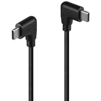 Lindy Kabel USB 2.0 typu C do C kątowy, 0,5 m Lindy Kabel USB 2.0 typu C do C kątowy, 0,5 m