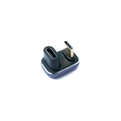 System-S Adapter USB 4 typu C wtyczka do gniazda 40 Gbit/s USB 4.0 U obrót 180° kabel kątowy System-S Adapter USB 4 typu C wtyczka do gniazda 40 Gbit/s USB 4.0 U obrót 180° kabel kątowy