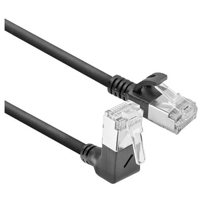 ACT CAT6A kabel sieciowy kątowy 90°, U/FTP LSZH LAN kabel cienki 3,6 mm Slimline, elastyczny kabel Ethernet z wtyczką RJ45, do stosowania w centrach danych, 1,5 m, do góry DA4951 ACT CAT6A kabel sieciowy kątowy 90°, U/FTP LSZH LAN kabel cienki 3,6 mm Slimline, elastyczny kabel Ethernet z wtyczką RJ45, do stosowania w centrach danych, 1,5 m, do góry DA4951