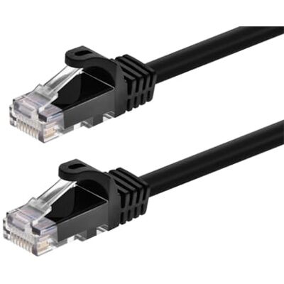 Monoprice Cat5e kabel krosowy Ethernet 25 stóp czarny Snagless RJ45, skręcony, 350 MHz, UTP, czysty czysty drut miedziany, 24AWG seria Flexboot Monoprice Cat5e kabel krosowy Ethernet 25 stóp czarny Snagless RJ45, skręcony, 350 MHz, UTP, czysty czysty drut miedziany, 24AWG seria Flexboot