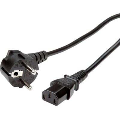 ROLINE Kabel sieciowy, proste gniazdo IEC, czarny, 3 m ROLINE Kabel sieciowy, proste gniazdo IEC, czarny, 3 m