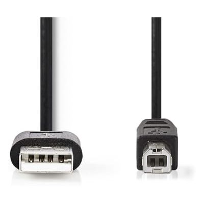 NEDIS Kabel USB USB 2.0 wtyczka USB-A wtyczka USB-B 480 Mbps niklowany 2,00 m okrągły PCW czarny etykieta NEDIS Kabel USB USB 2.0 wtyczka USB-A wtyczka USB-B 480 Mbps niklowany 2,00 m okrągły PCW czarny etykieta
