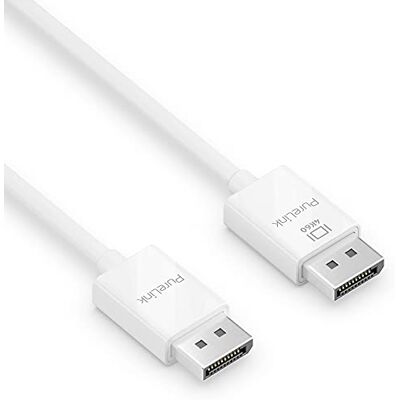 PureLink DisplayPort 1.3 kabel 4K 60 Hz DP na DP pozłacany, 1,5 m Wtyczka DisplayPort na DisplayPort, biała, do transmisji sygnału AV o dużej przepustowości i wyświetlania 4:4:4 PureLink DisplayPort 1.3 kabel 4K 60 Hz DP na DP pozłacany, 1,5 m Wtyczka DisplayPort na DisplayPort, biała, do transmisji sygnału AV o dużej przepustowości i wyświetlania 4:4:4