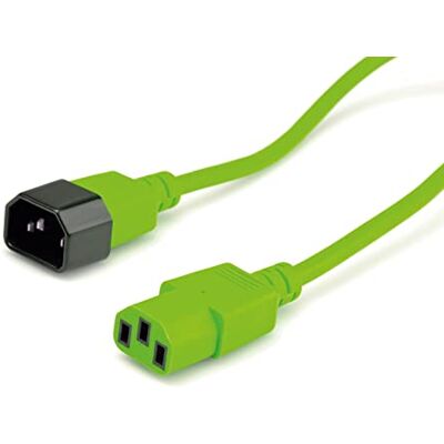 ROLINE Kabel połączeniowy do aparatu, IEC 320 C14 C13, zielony, 0,8 m ROLINE Kabel połączeniowy do aparatu, IEC 320 C14 C13, zielony, 0,8 m