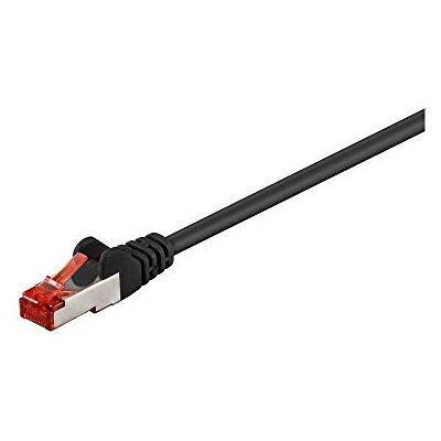 goobay 68700 CAT 6 kabel krosowy, S/FTP (PiMF), czarny goobay 68700 CAT 6 kabel krosowy, S/FTP (PiMF), czarny