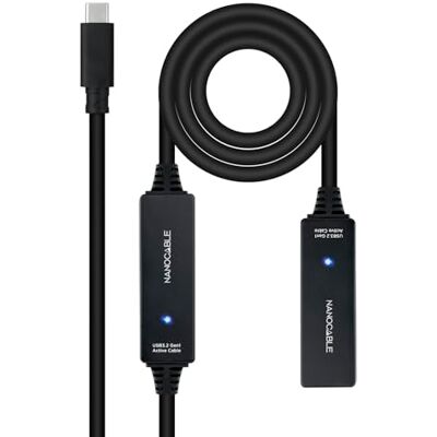 NANOCABLE NANOKABLE 10.01.1312 – KABEL USB 3.2 PROLONGER ze wzmacniaczem typu C/M-C/H, 10 M, CZARNY NANOCABLE NANOKABLE 10.01.1312 – KABEL USB 3.2 PROLONGER ze wzmacniaczem typu C/M-C/H, 10 M, CZARNY