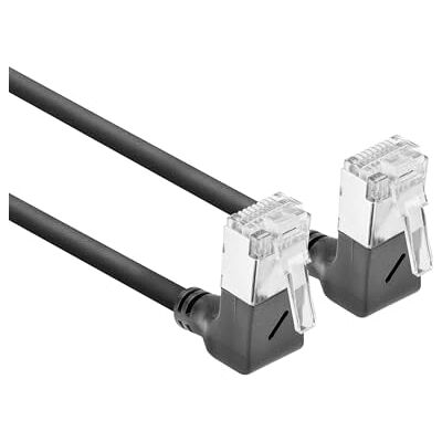 ACT CAT6A kabel sieciowy kątowy 90°, U/FTP LSZH LAN kabel cienki 3,6 mm Slimline, elastyczny kabel Ethernet z wtyczką RJ45, do stosowania w centrach danych, 0,5 m, do góry DA6900 ACT CAT6A kabel sieciowy kątowy 90°, U/FTP LSZH LAN kabel cienki 3,6 mm Slimline, elastyczny kabel Ethernet z wtyczką RJ45, do stosowania w centrach danych, 0,5 m, do góry DA6900
