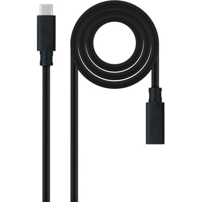 NANOCABLE 10.01.4502 kabel USB 3.2 GEN2X2, 100 W, 4K/60 HZ, USB-C/M-USB-C/H, czarny, 2 m NANOCABLE 10.01.4502 kabel USB 3.2 GEN2X2, 100 W, 4K/60 HZ, USB-C/M-USB-C/H, czarny, 2 m