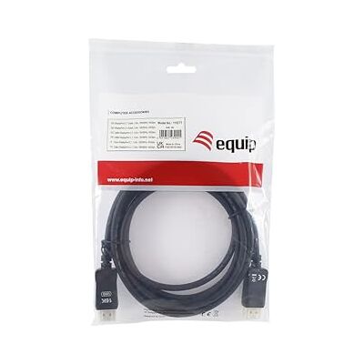 Equip DisplayPort 2.1 szt/St 1,00 m16K/60Hz komp.HDCP Prem. czarny Equip DisplayPort 2.1 szt/St 1,00 m16K/60Hz komp.HDCP Prem. czarny