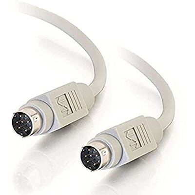 C2G /Cables To Go 02318 8-pinowy kabel Mini-DIN M/M szeregowy RS232, beżowy (10 stóp, 3,05 m), czarny C2G /Cables To Go 02318 8-pinowy kabel Mini-DIN M/M szeregowy RS232, beżowy (10 stóp, 3,05 m), czarny