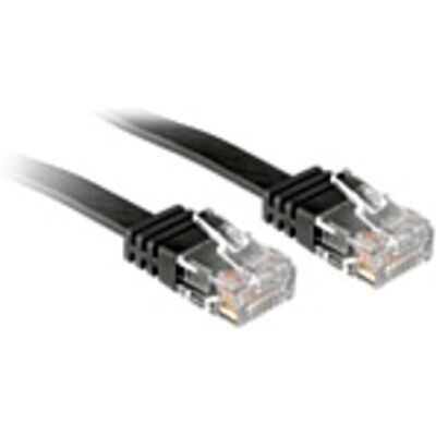 Lindy Kabel krosowy Cat6 płaski pasek nieekranowany czarny 1,00 m Lindy Kabel krosowy Cat6 płaski pasek nieekranowany czarny 1,00 m