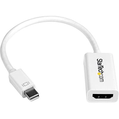 StarTech .com Mini DisplayPort na HDMI 4k @ 30 Hz adapter DP 1.2 do HDMI Audio Video konwerter do MacBook Pro/Air biały StarTech .com Mini DisplayPort na HDMI 4k @ 30 Hz adapter DP 1.2 do HDMI Audio Video konwerter do MacBook Pro/Air biały