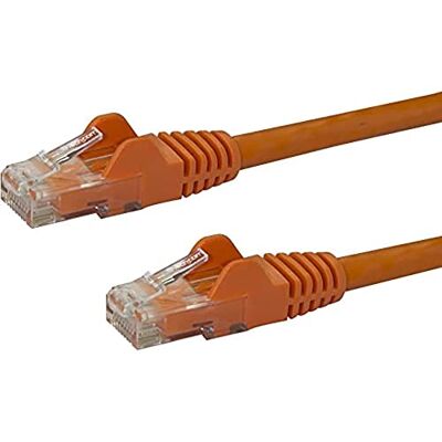 StarTech .com Kabel Ethernet CAT6 o długości 30 stóp, pomarańczowy kabel Ethernet CAT 6 Gigabit Ethernet -650 MHz 100 W PoE++ RJ45 UTP kategoria 6 sieć/kabel krosowy testowany bez zaczepów / StarTech .com Kabel Ethernet CAT6 o długości 30 stóp, pomarańczowy kabel Ethernet CAT 6 Gigabit Ethernet -650 MHz 100 W PoE++ RJ45 UTP kategoria 6 sieć/kabel krosowy testowany bez zaczepów /